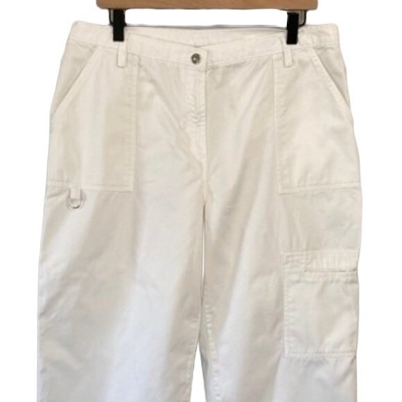 Style & Co Straighten Leg Cargo Cropped Pants Jeans High Rise Utility Cotton - Picture 10 of 12